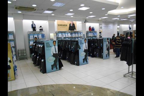 Marks & Spencer has opened its first standalone Back to School shop, in Manchester’s Trafford Centre.